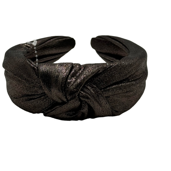 Black Metallic Knot Headband - NWT - Picture 2 of 5